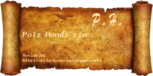 Polz Honória névjegykártya